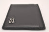 Authentic GUCCI Vintage Card Case Purse Leather 106658 Black 1146I