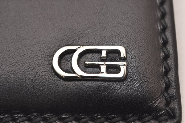 Authentic GUCCI Vintage Card Case Purse Leather 106658 Black 1146I