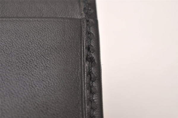 Authentic GUCCI Vintage Card Case Purse Leather 106658 Black 1146I