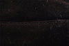 Authentic CHANEL Vintage Suede Shoulder Drawstring Bag Brown 1147I