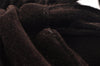 Authentic CHANEL Vintage Suede Shoulder Drawstring Bag Brown 1147I