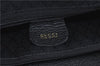 Authentic GUCCI Vintage Bamboo 2Way Shoulder Tote Bag Suede Leather Black 1148D