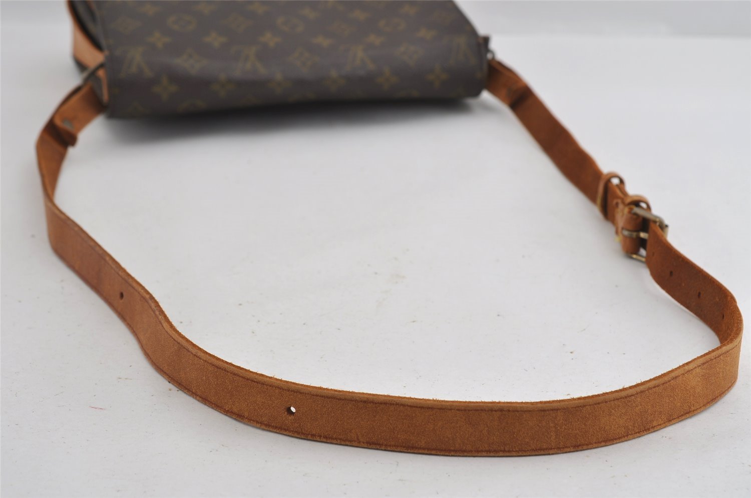 Authentic Louis Vuitton Monogram Cartouchiere GM Shoulder Bag Old Model 1148I