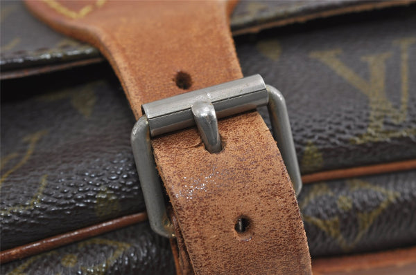 Authentic Louis Vuitton Monogram Cartouchiere GM Shoulder Bag Old Model 1148I