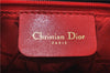 Authentic Christian Dior Lady Dior Cannage Nylon Hand Bag Black CD 1149D