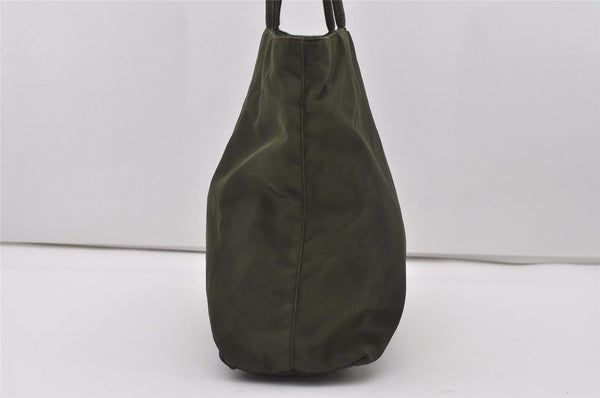 Authentic PRADA Vintage Nylon Tessuto Shoulder Hand Bag Green 1149I