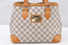 Authentic Louis Vuitton Damier Azur Hampstead PM N51207 Shoulder Tote Bag 1152G