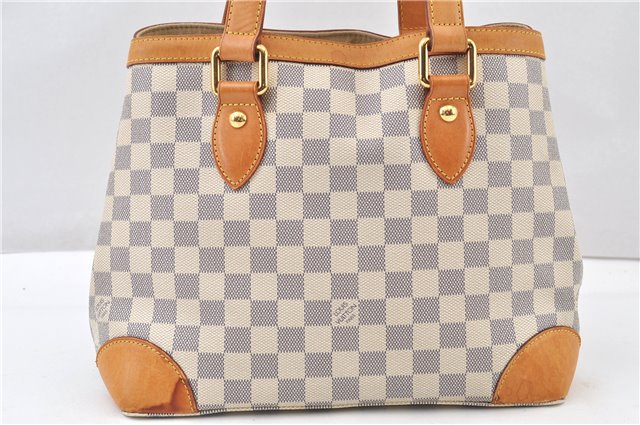 Authentic Louis Vuitton Damier Azur Hampstead PM N51207 Shoulder Tote Bag 1152G