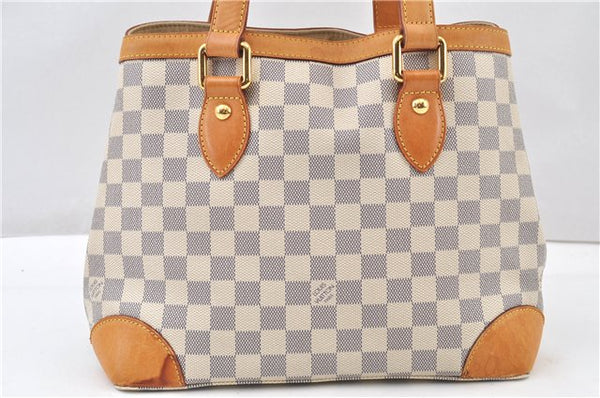 Authentic Louis Vuitton Damier Azur Hampstead PM N51207 Shoulder Tote Bag 1152G