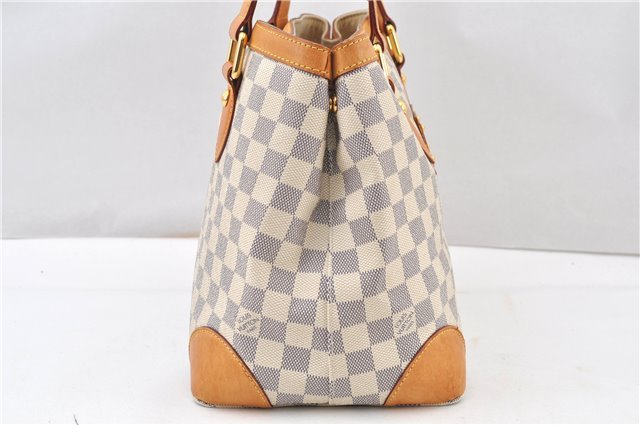 Authentic Louis Vuitton Damier Azur Hampstead PM N51207 Shoulder Tote Bag 1152G