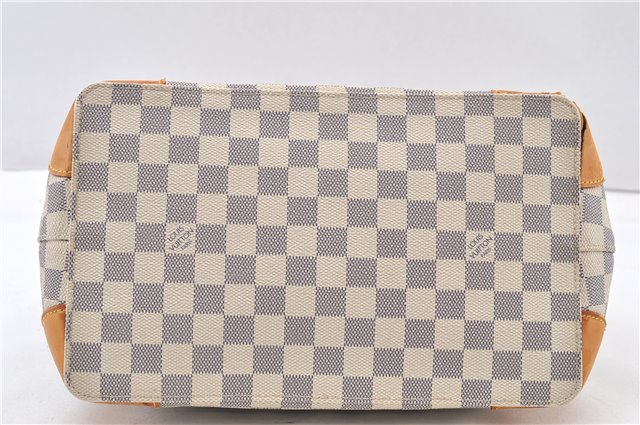 Authentic Louis Vuitton Damier Azur Hampstead PM N51207 Shoulder Tote Bag 1152G