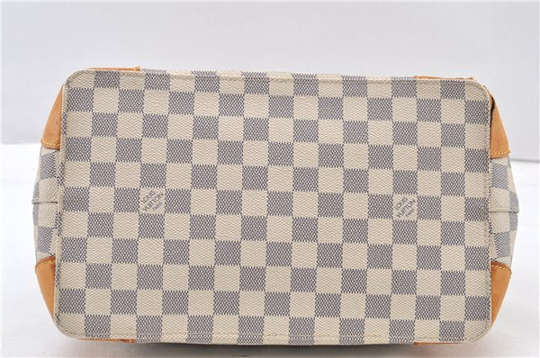 Authentic Louis Vuitton Damier Azur Hampstead PM N51207 Shoulder Tote Bag 1152G