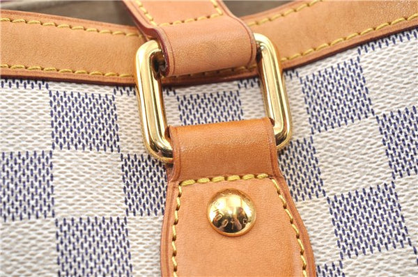 Authentic Louis Vuitton Damier Azur Hampstead PM N51207 Shoulder Tote Bag 1152G
