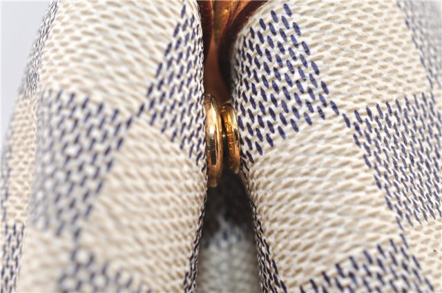 Authentic Louis Vuitton Damier Azur Hampstead PM N51207 Shoulder Tote Bag 1152G