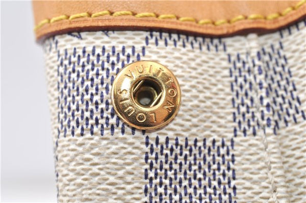 Authentic Louis Vuitton Damier Azur Hampstead PM N51207 Shoulder Tote Bag 1152G