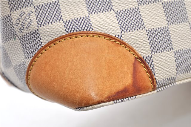 Authentic Louis Vuitton Damier Azur Hampstead PM N51207 Shoulder Tote Bag 1152G