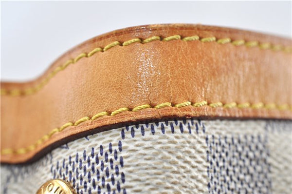 Authentic Louis Vuitton Damier Azur Hampstead PM N51207 Shoulder Tote Bag 1152G