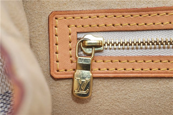 Authentic Louis Vuitton Damier Azur Hampstead PM N51207 Shoulder Tote Bag 1152G