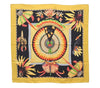 Authentic HERMES Carre 90 Scarf "BRAZIL" Silk Yellow 1152I