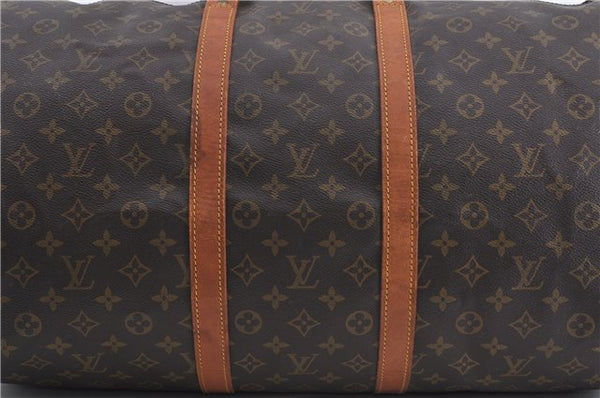 Auth Louis Vuitton Monogram Keepall Bandouliere 55 Boston Bag M41414 LV 1153D