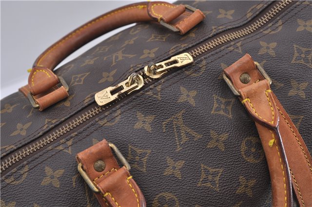 Auth Louis Vuitton Monogram Keepall Bandouliere 55 Boston Bag M41414 LV 1153D