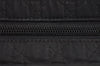 Authentic Christian Dior Lady Dior Cannage Canvas Hand Bag Black CD 1153I