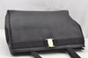 Authentic Salvatore Ferragamo Vara Vintage Leather Shoulder Tote Bag Black 1154I