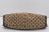 Authentic GUCCI Abbey Shoulder Tote Bag GG Canvas Leather 130736 Brown 1159I