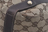 Authentic GUCCI Abbey Shoulder Tote Bag GG Canvas Leather 130736 Brown 1159I