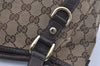 Authentic GUCCI Abbey Shoulder Tote Bag GG Canvas Leather 130736 Brown 1159I