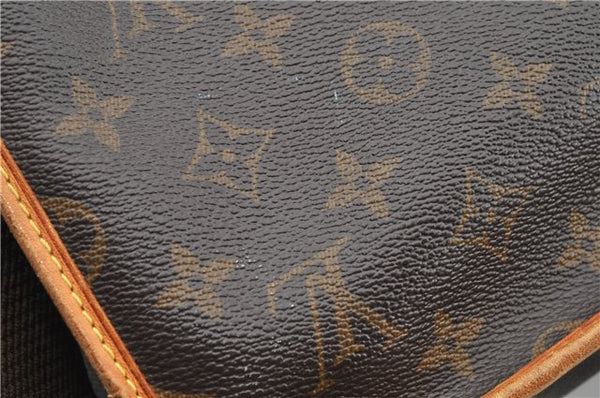 Auth Louis Vuitton Monogram Pochette Bosphore Shoulder Cross Bag M40044 LV 1160G