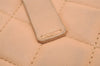 Authentic CHANEL Calf Skin Cambon Line Cigarette Case Pouch Beige Box 1160I