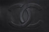 Authentic CHANEL Caviar Skin CoCo Mark Shoulder Tote Bag Black 1162I