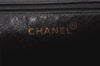 Authentic CHANEL Caviar Skin CoCo Mark Shoulder Tote Bag Black 1162I