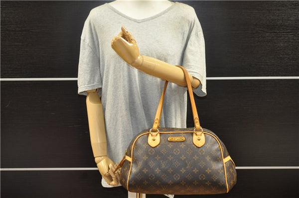 Authentic Louis Vuitton Monogram Montorgueil PM M95565 Shoulder Tote Bag 1164G