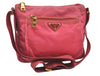 Authentic PRADA Nylon Saffiano Leather Shoulder Cross Body Bag Pink 1165I