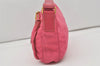 Authentic PRADA Nylon Saffiano Leather Shoulder Cross Body Bag Pink 1165I