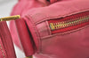 Authentic PRADA Nylon Saffiano Leather Shoulder Cross Body Bag Pink 1165I