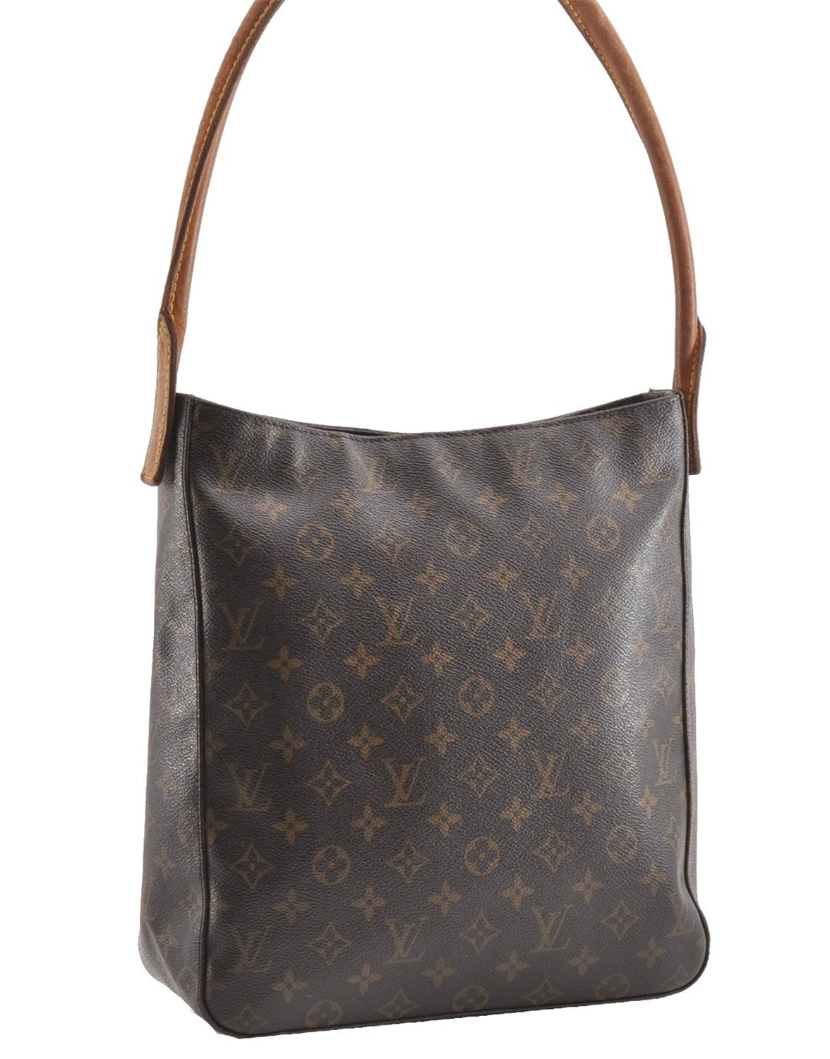 Authentic Louis Vuitton Monogram Looping GM Shoulder Bag M51145 LV 1168G