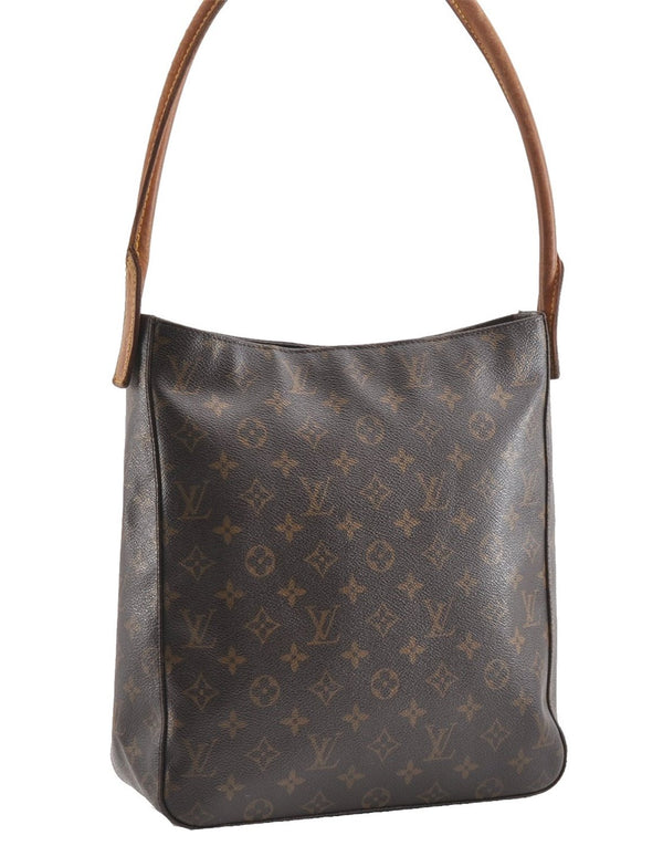 Authentic Louis Vuitton Monogram Looping GM Shoulder Bag M51145 LV 1168G