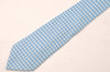 Authentic HERMES Tie Necktie Houndstooth Pattern Silk 5379OA Light Blue 1168I