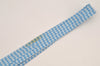 Authentic HERMES Tie Necktie Houndstooth Pattern Silk 5379OA Light Blue 1168I