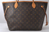 Authentic Louis Vuitton Monogram Neverfull MM Tote Bag M40156 LV 1169D