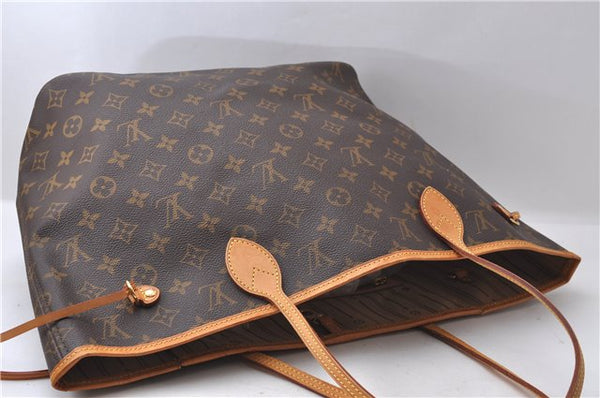 Authentic Louis Vuitton Monogram Neverfull MM Tote Bag M40156 LV 1169D