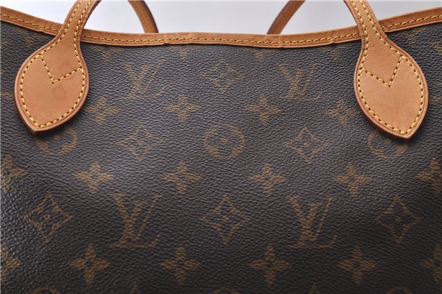 Authentic Louis Vuitton Monogram Neverfull MM Tote Bag M40156 LV 1169D