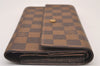 Authentic Louis Vuitton Damier Porte Tresor International Wallet N61215 LV 1169I