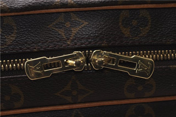 Auth Louis Vuitton Monogram M53362 Porte Documents Voyage 2 Compartments 1170D