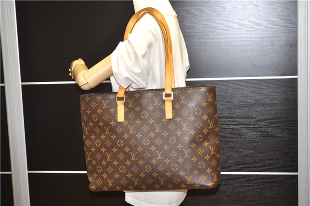 Authentic Louis Vuitton Monogram Luco Shoulder Tote Bag M51155 LV 1170G