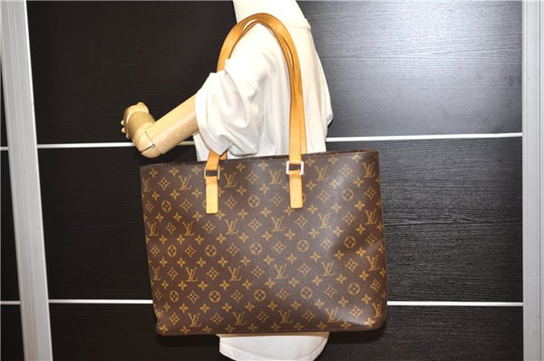 Authentic Louis Vuitton Monogram Luco Shoulder Tote Bag M51155 LV 1170G
