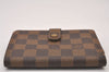 Auth Louis Vuitton Damier Porte Monnaie Billets Viennois Wallet N61664 LV 1170I